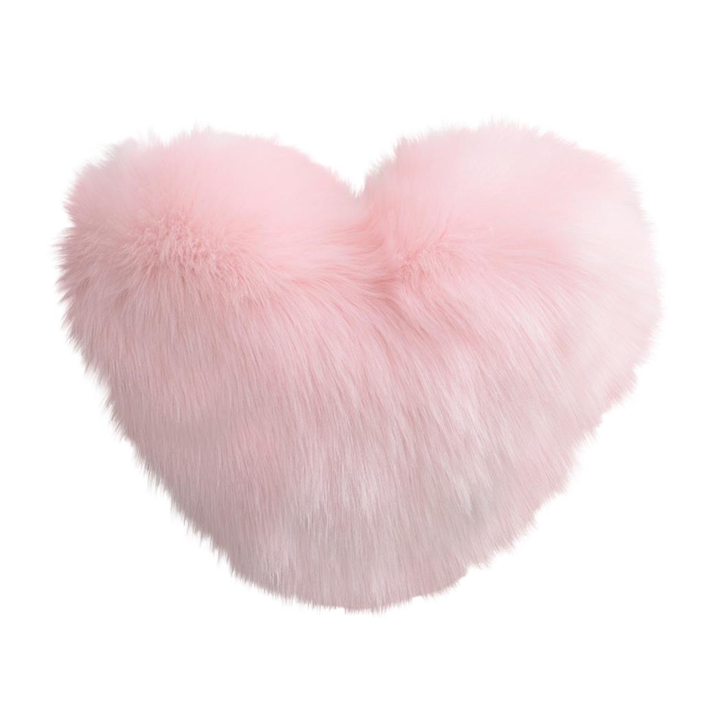 Creative Heart-Shaped Plush Throw Pillow/Cushion/Backrest With Insert/Sofa Lumbar Support