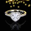 2024 Heart Shape Pink Silver Color Cute Fashion Promise Ring for Women Girl Party Gift Finger Free Shipping Items Korean R1707