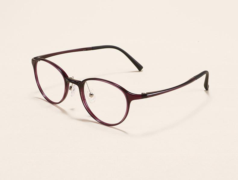 1144 Ultralight Tungsten-Carbon Plastic Myopia Eyeglass Frames for Men & Women - Small Oval Student Optical Glasses