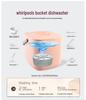 Compact Turbine Dishwasher: Integrated Sink Washer for Fruits, Vegetables & Dishes