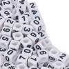 300pcs White Acrylic Number Beads Mixed Numbers 0-9 Loose Beads Bulk DIY Beads  Jewelry Making