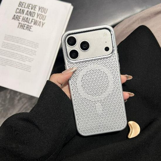 Apple 17Pro/Max Breathable Honeycomb Heat Dissipation Phone Case for Summer