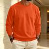 Heren Sweatshirt met Voering en Ronde Hals Casual Kleur Pullover