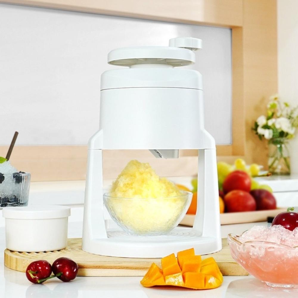 Compact Manual Shaved Ice Machine Portable Ice Slush Machine Ice Cream Machine Children Use