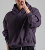 Minimal Fleece Hoodie (Purple)