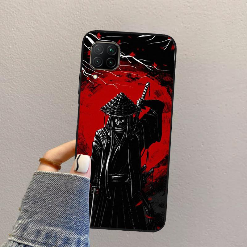 Japan Ninja Samurai Red Sun For Huawei Nova Y70 Y90 Y60 Y73 Y72 Y61 Y91 12s 12i 11i 8i 9 10 SE P40 Lite P60 P30 Pro Case