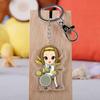 Cartoon Anime Hirasawa Yui Nakano Azus Acrylic Keychain Keyring Pendent Gift