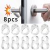 1/8Pcs Door Stop Silicone Door Handle Buffer Furniture Protections Crash Pad Shockproof Ring. Stopper Stops Stoppper Hardware