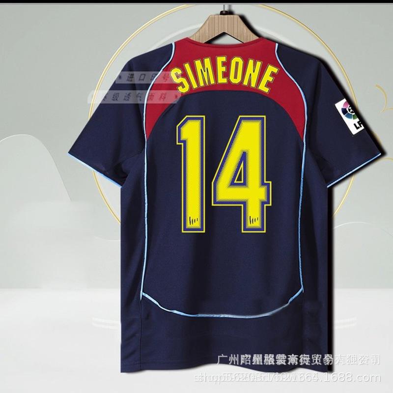 Vintage football jersey 0405 season Atletico Madrid LFC98 France 06 France 0708 Manchester United football jersey with print