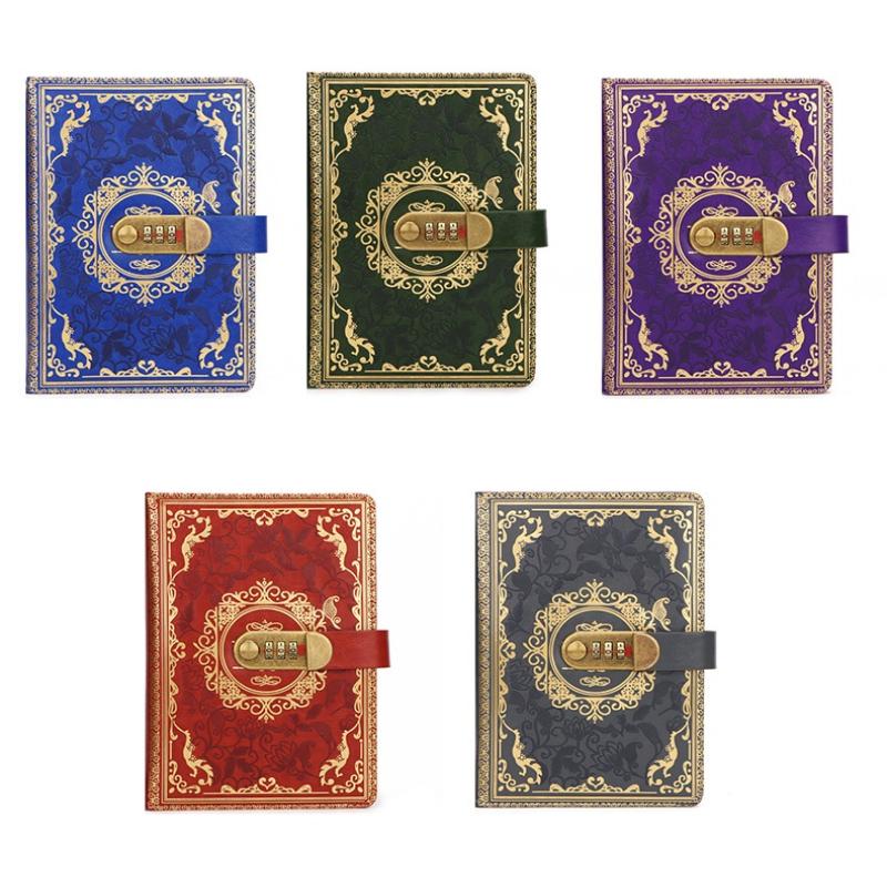 Secure Password Lockable Notebook Organizer Planner for Office School Personal Use Diary with Ample Storage Space