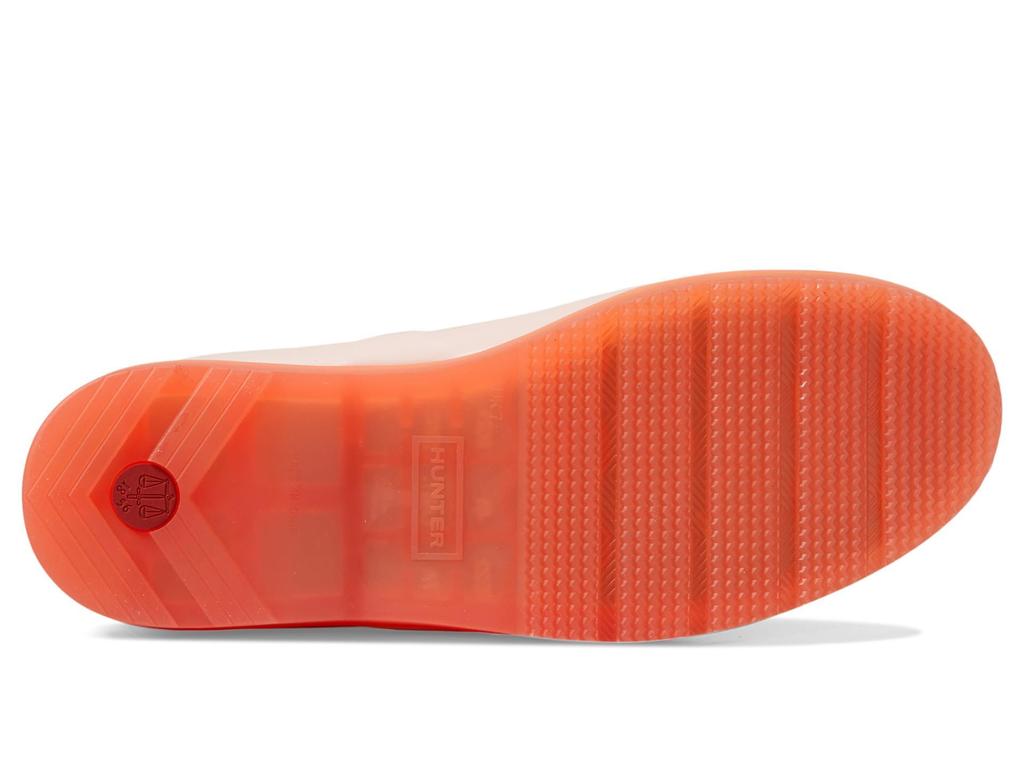 Hunter Play Short Waterproof Rubber Boots WFS4001RMA with Translucent Size UK3 Women's Sole, (22.0cm) (Rococo Pink/Orange Plaid)