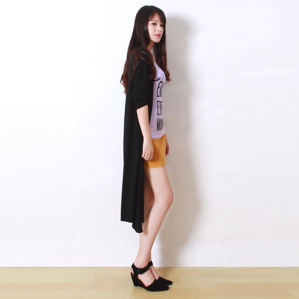 Women's Lengthened Solid Color Cardigan Shawl Sun Protection Clothing Air-Conditioning Shirt Long-Sleeved Thin Coat