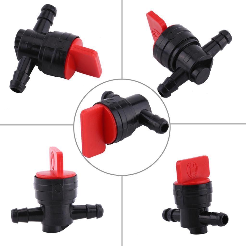 Plastic 6mm Inline On Off Fuel Tap Fit 1 / 4 Pipe Hose Applicable Scene