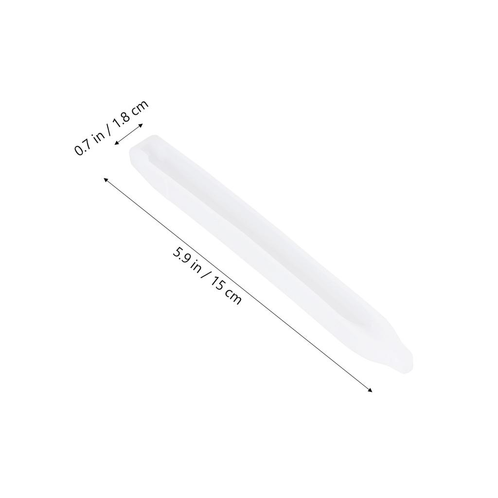 1pc Resin Ballpoint Pen Mold Silicone Durable Reusable Creative Design Smooth Flexible For Home Store Jewelry Craft
