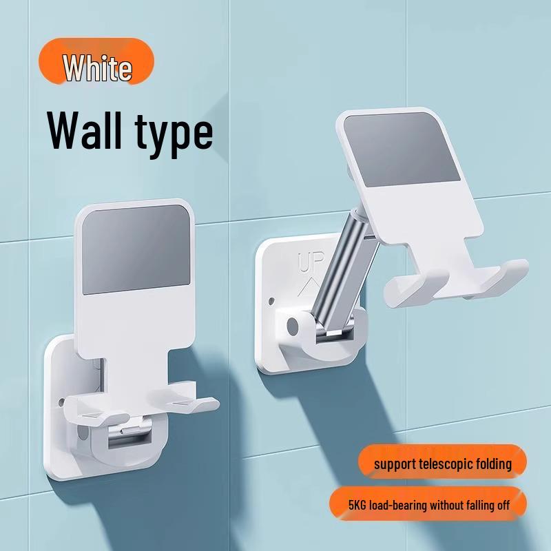 Lazy Person Wall-Mounted Phone Holder for Kitchen & Bathroom