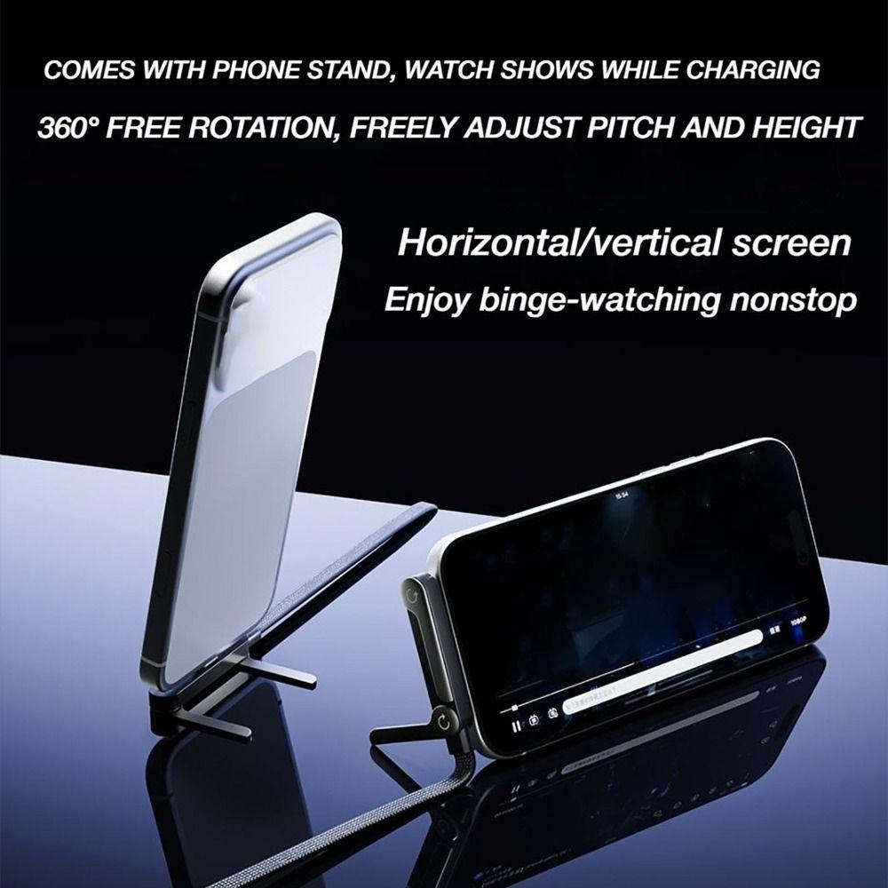 with Built-in Phone Stand Fast Charging Cord 240w Sideways Phone Charger  for Smartphones Tablets