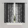 Sheer Romantic Lace Curtain Flower Window Curtains Living Room Bedroom Home Decor Screening Single Panel Polyester With Rod Pocket Washable Ready