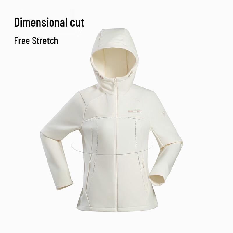 Nobland Damen Kapuzen-Winddichte Softshelljacke NTJFH2856S