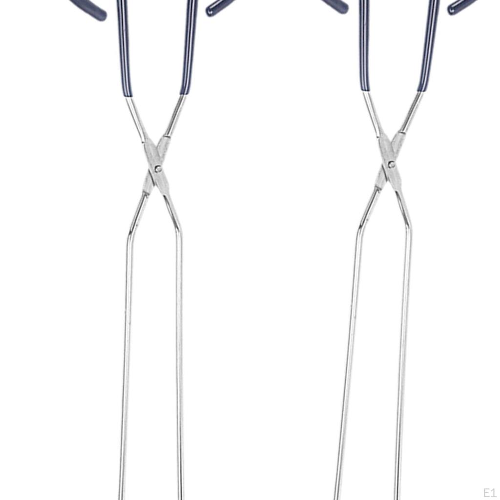 2 Pieces Grilling Tongs Barbecue Clips Sturdy Comfortable Grip Kitchen Cooking Food for