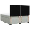 Box Spring Bed with Mattress Light Gray 180 x 200 cm Velvet