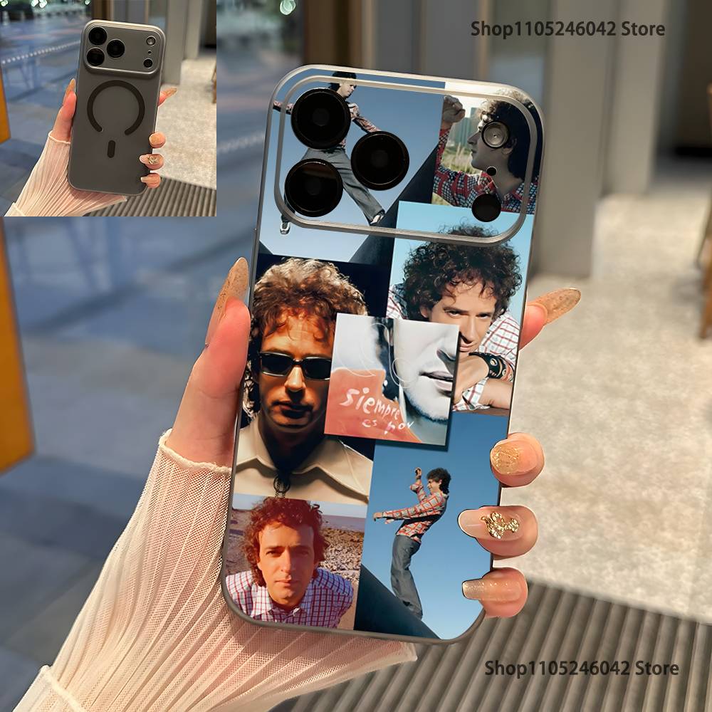 Singer G-Gustavo Cerati For iPhone 17,16,15,14,13,12,11,Pro,Max,Plus Transparent gray Phone Case Magnetic Wireless Charging