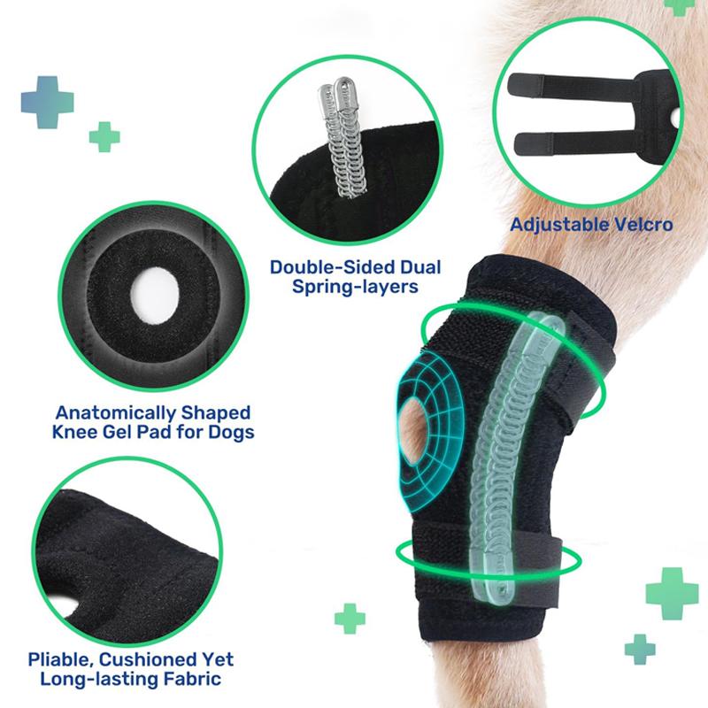 Pet Knee Pads Dogs Injury Recovery for Leg Hock Joint Wrap Breathable Injury Recover Legs Dog Protector Support Protects Bandage