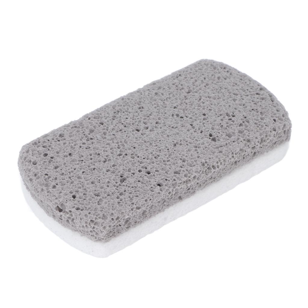 Foot Pumice Stone Double Sided Callus Removers Scrubber Natural Pedicure File Exfoliator for Feet Gray White