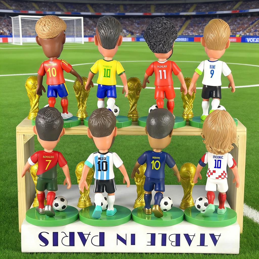 Figurină Mascotă Cupa Mondială 2026 Model Vedetă Fotbal Colecționabilă Decor Birou Cutie Cadou