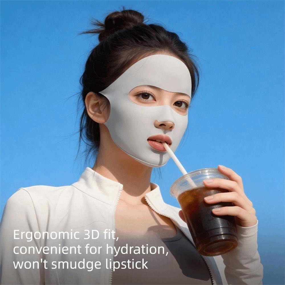 Thin Ice Silk Mask Summer Face Gini Mask Adjustable Face Cover  Hiking