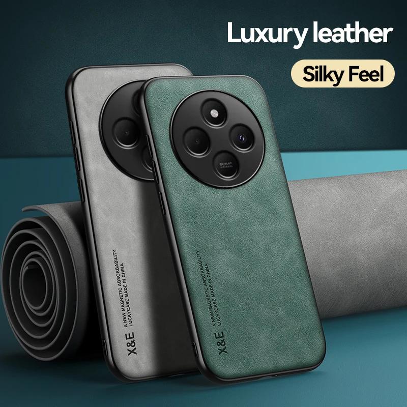 Shockproof Case for Xiaomi Redmi 14C 4G Protective Cover Built-in Magnetic Suction Car Holder Coque Funda Capa