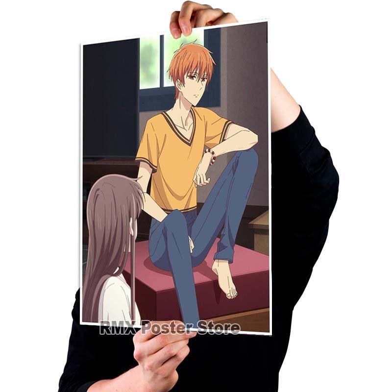 Imprimare HD Anime Coș cu fructe Postere hârtie acoperită albă Poster de pictură Wall Art Decor Living Room Home Bar Decor Imagini