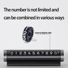 Fade Resistant Aluminum Car Parking Number Plate Roller Adjustment System Adhesive Mounting for Road Safety Compliance