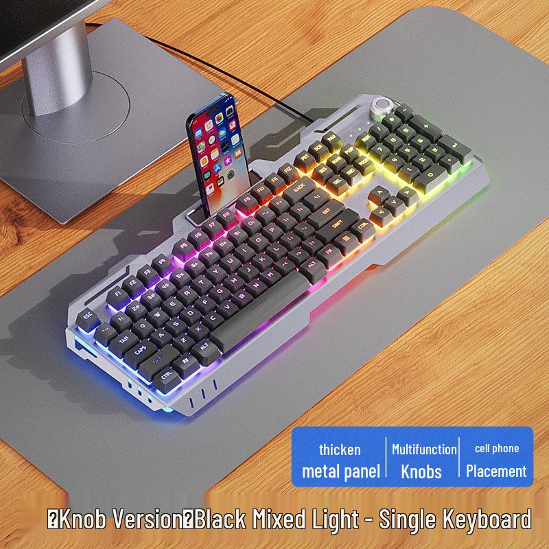 Wired Gaming Keyboard, Mouse & Headset Set - E-sports Mechanical Desktop Peripherals