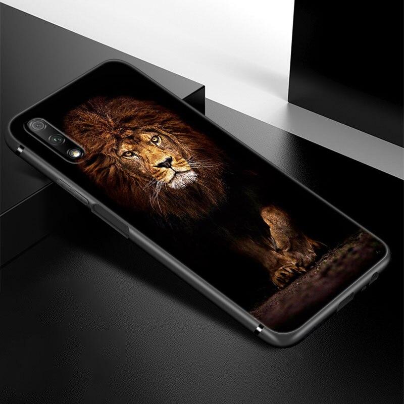 Husă Telefon Animal Leu Tigru Pentru Huawei Honor 7A 8A 9X 20 Pro 8 10X Lite 9A 8C 9C 20E 7S 8S 20S 8X 10i 20i 30i Husă Moale Neagră