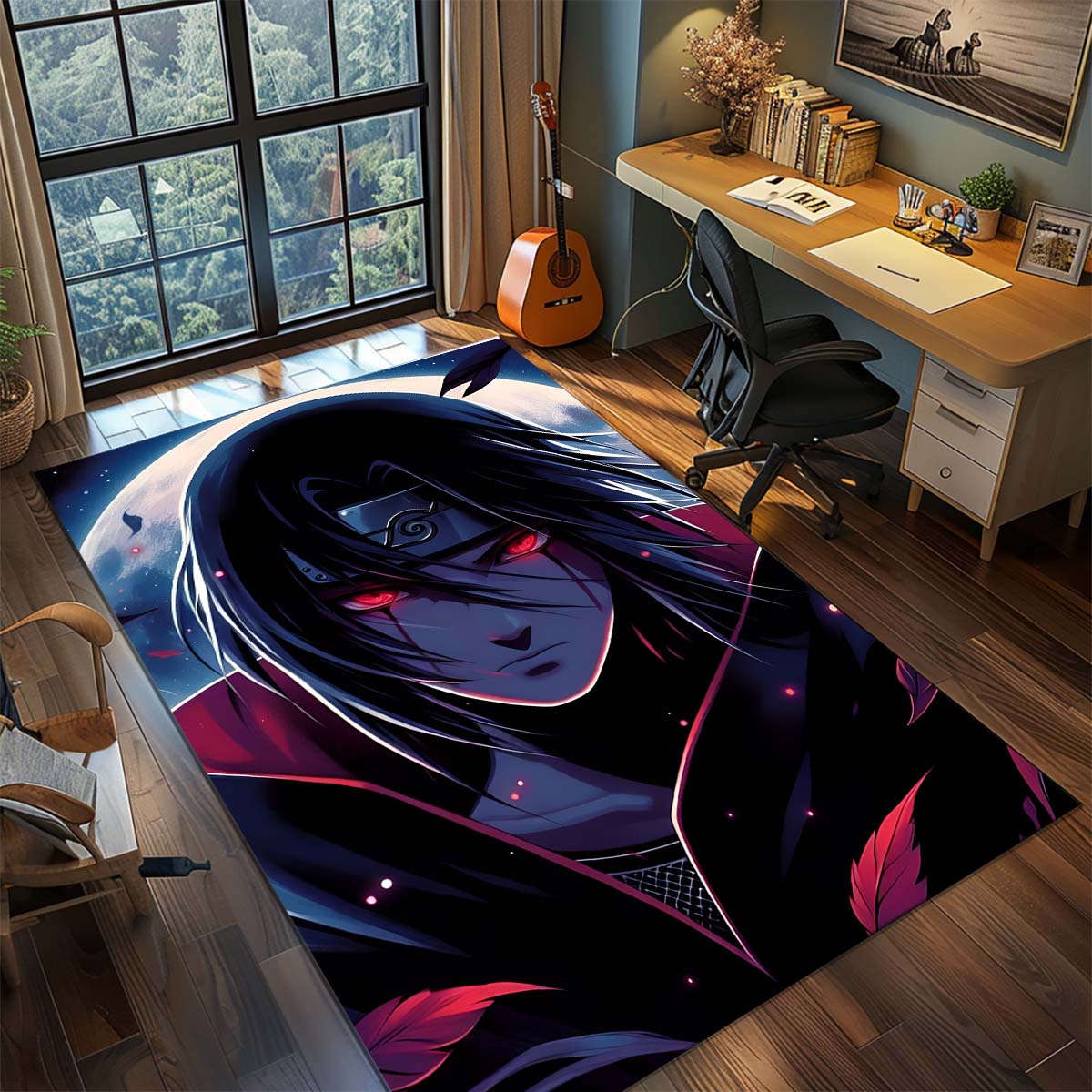 

Naruto Anime Rug Carpet Large Area Rug Non Slip Washable Floor Mat Gamer Room Bedroom Home Decor 60x90cm