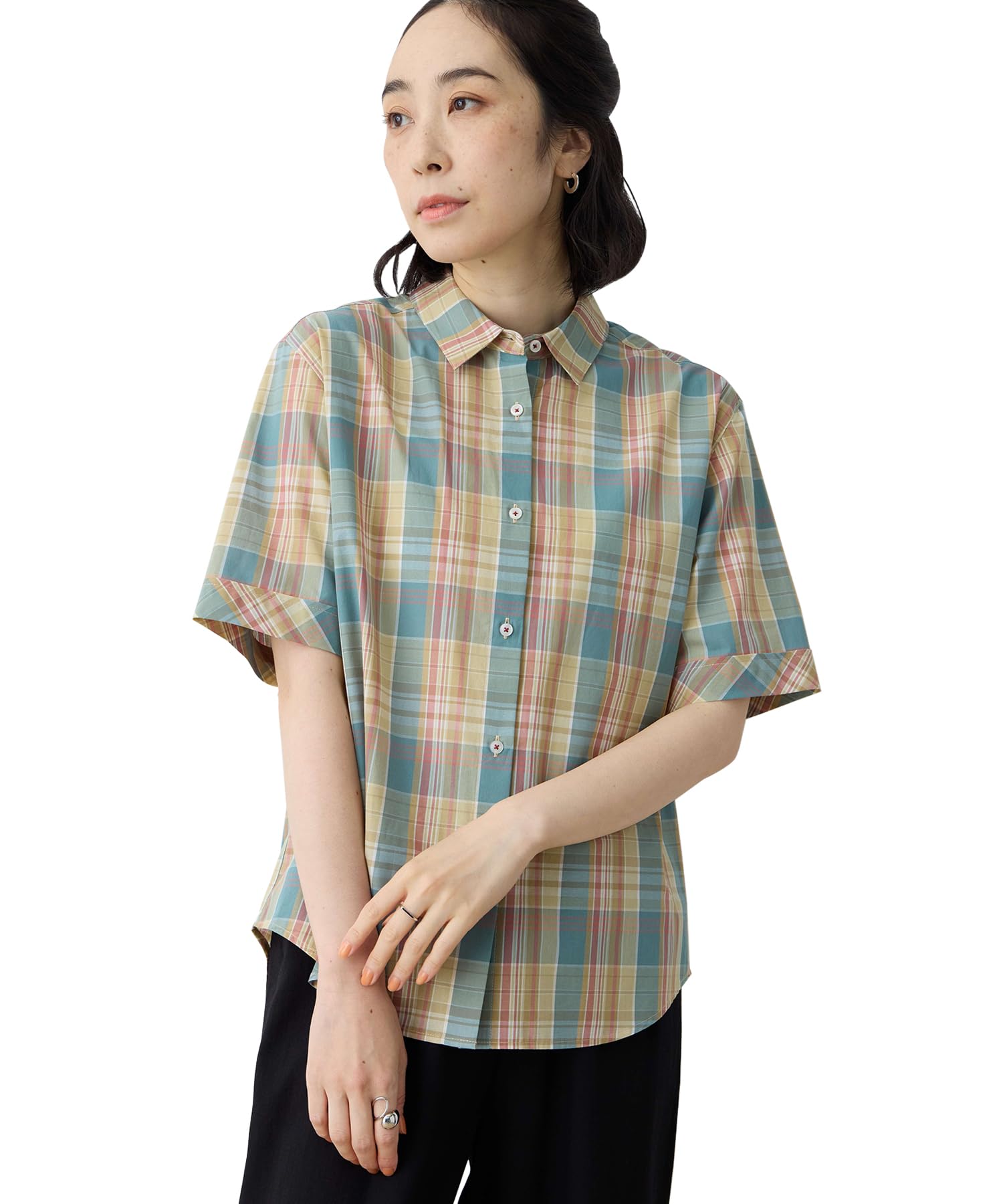 

DECOY Organic Cotton Tunic Green Women s Blouse, 493046,