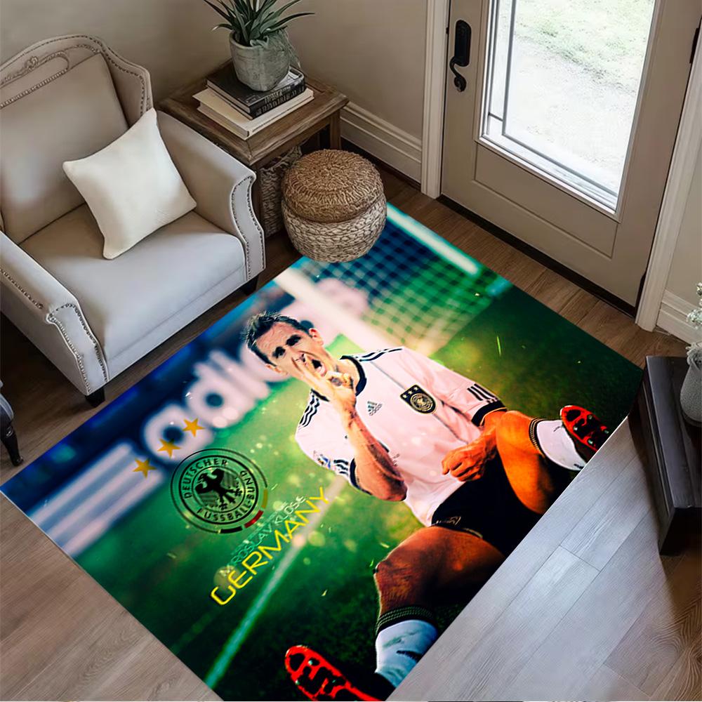 Germany Soccer Celebration Floor Rug Office Rug Design for Kitchen Foyer Entryway Playrooms Anti-slip Rug Decorate Offices