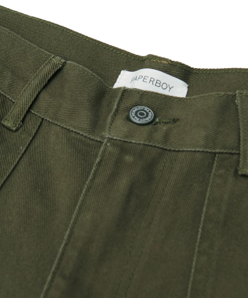PAPERBOY Regular Fit Cotton Pants - Khaki