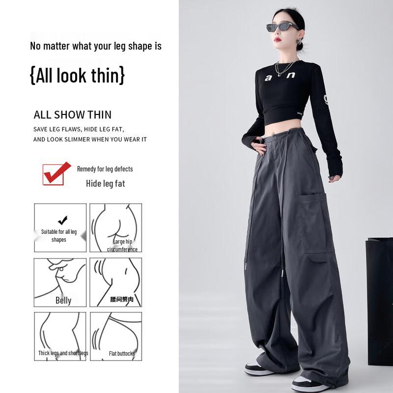 Damen Cargo-Hose mit hohem Bund