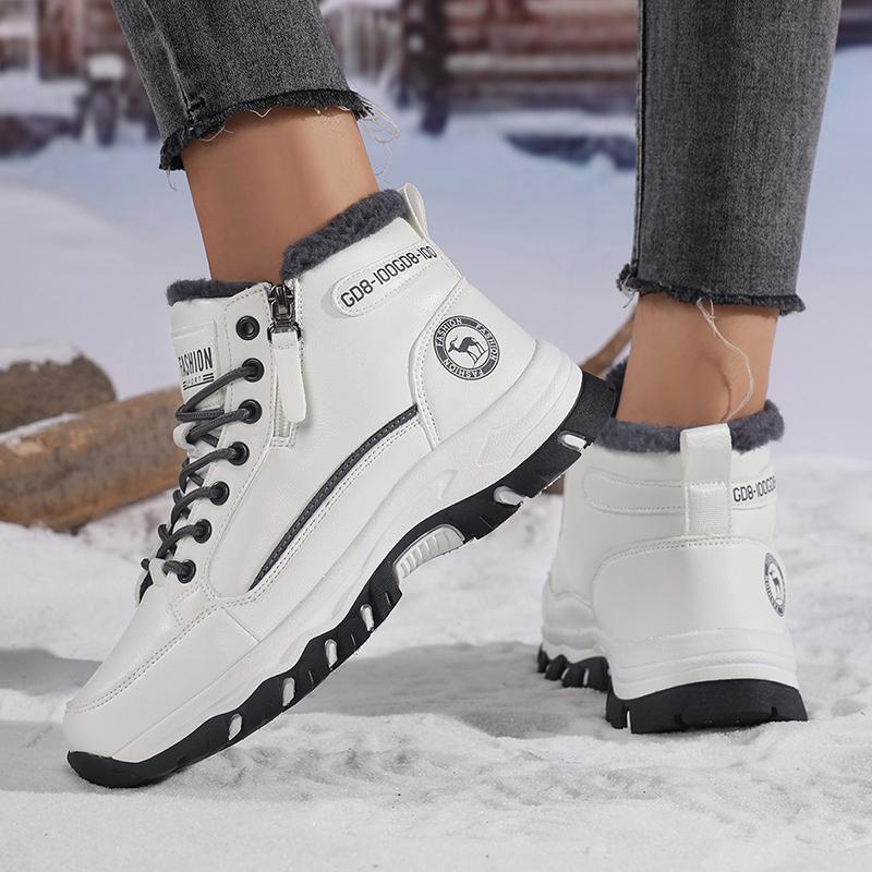 Shoes for Women Winter Plush Keep Warm Platform Snow Boots Outdoor Non Slip Waterproof Walking Shoes for Women Sneakers Zapatos