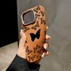 Leather Texture Silicone Case For iPhone 16 16e 15 Pro Max 14 13 12 11 ShockProof Butterfly Magnetic Soft Case Cover