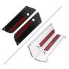 Saddlebag Latch Cover for Harley Touring Hinge Lock Hardware with Reflector Trim Motorcycle Hinge Trim