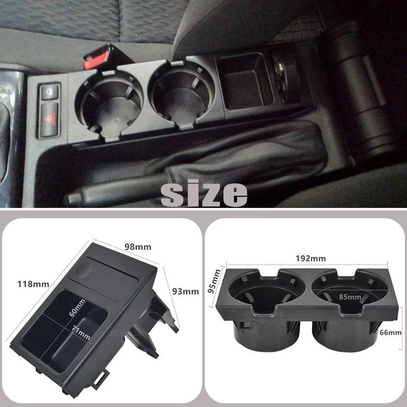 Car Center Console Water Cup Holder Beverage Bottle Holder Coin Tray For Bmw 3 Series E46 323i 318I 320I 98-06 51168217953