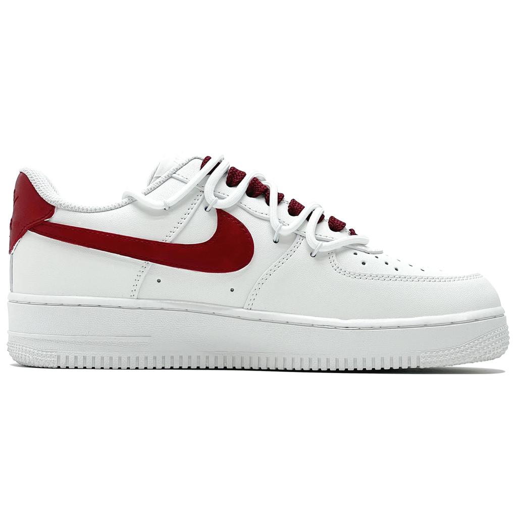 Nike Air Force 1 Odporne na ścieranie Niskie Buty Skateboardowe Męskie Białe Czerwone CW2288-111(Team1467-QD)
