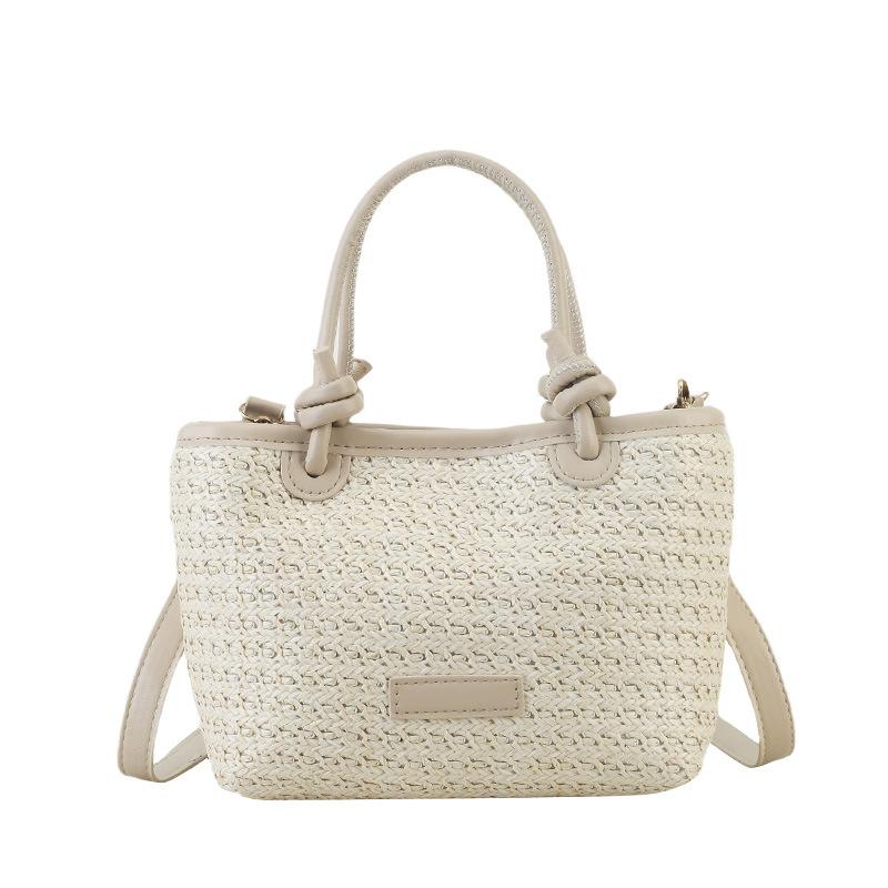 Summer New Hot-selling Straw Bags Vegetable Baskets Messenger Bags Fashionable and Simple Bucket Bags Women