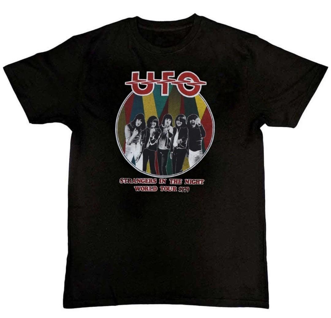 1979 World Tour UFO Band Graphic Print Mens T-Shirt XXL