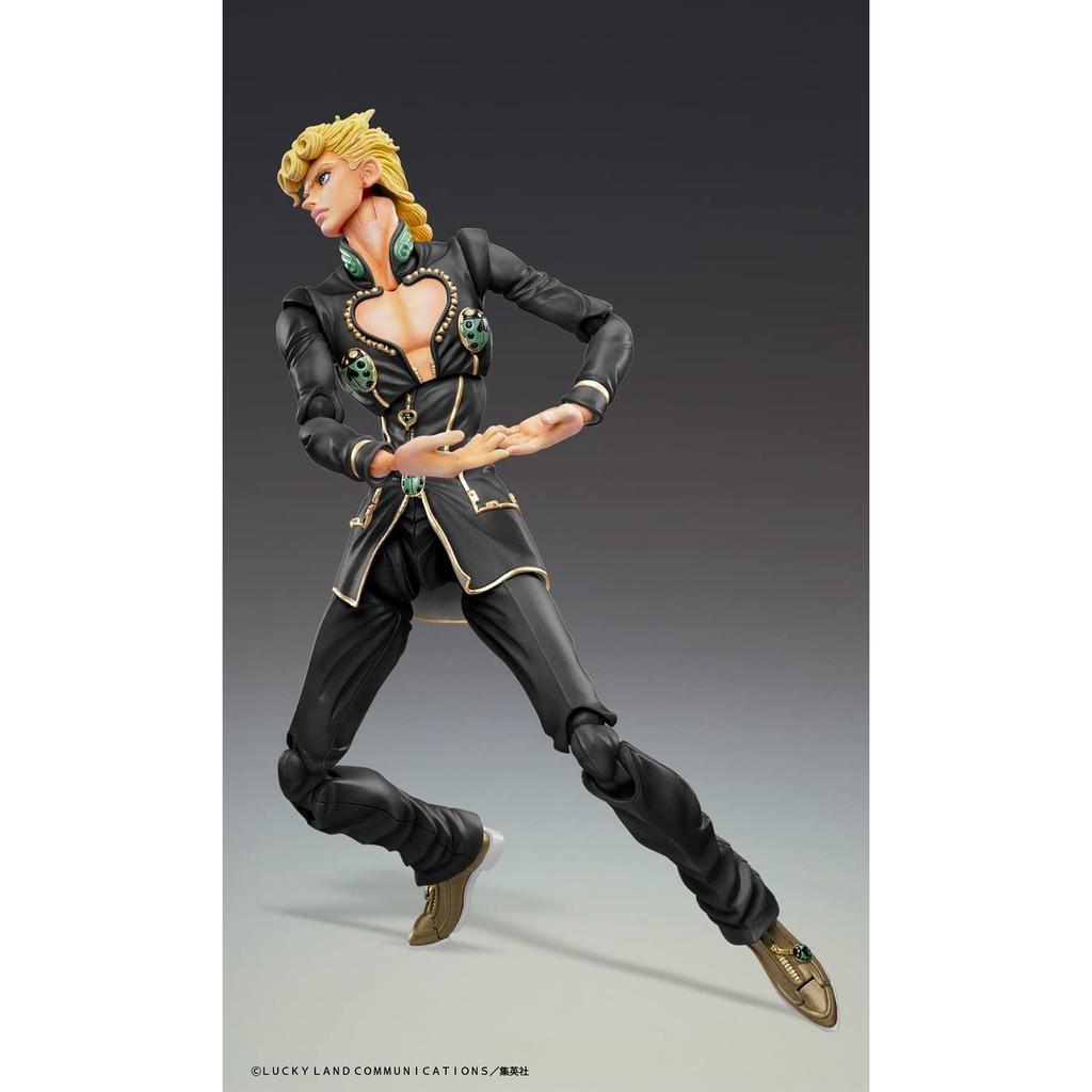 Super Action Statue - JoJo's Bizarre Adventure Part 5 "Giorno Giovanna Ver. BLACK" 150mm PVC&ABS&Nylon Painted Action Figure