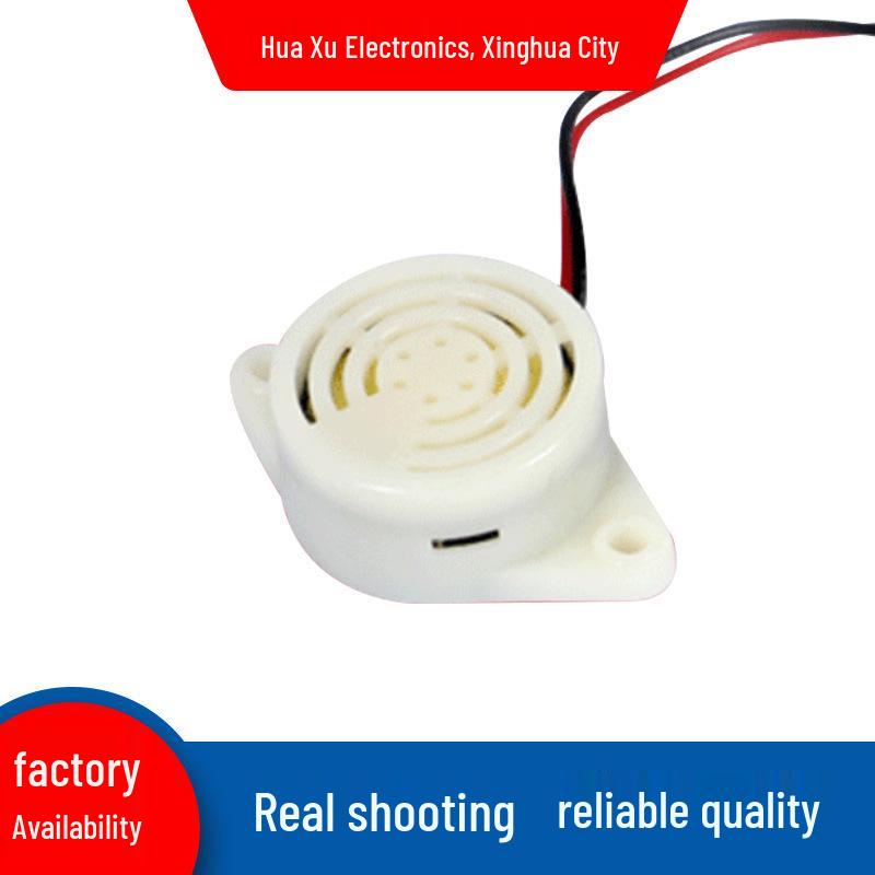 HX Huaxu 3015 Piezoelectric Buzzer, 27mm, 3-24V, High Decibel, Continuous Sound