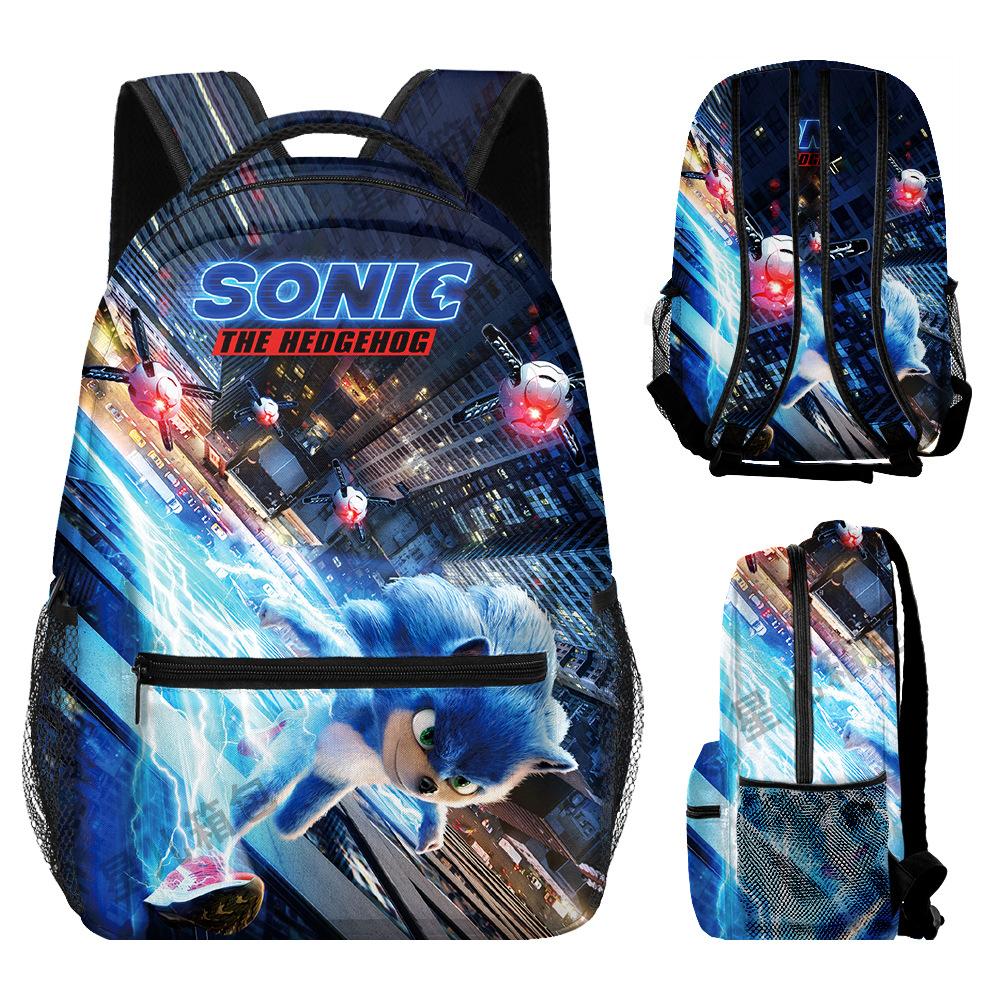 School Bag Elementary School Student Animation Backpack Cartoon School Bag 3D Digital Color Printing Oxford Cloth Backpack