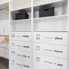 Spakon 9 Sheets Dresser Clothing Labels Removable Drawer Clothes Design Decals Wardrobe Decorative Bedroom Clothes Drawer Stickers for Organizing